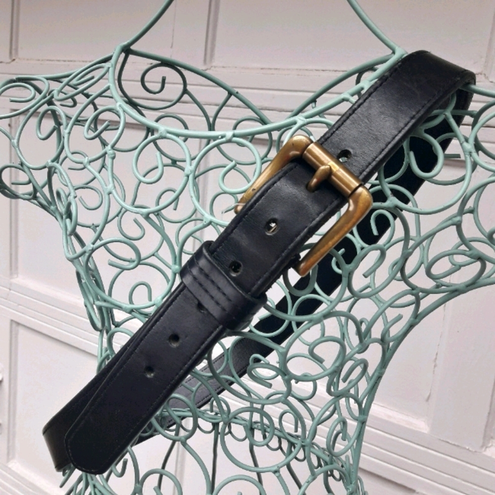 Duluth Trading Co Genuine Leather Belt Black